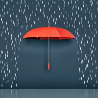 Umbrella in the Rain